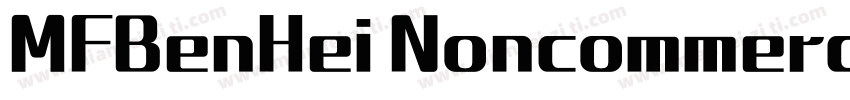 MFBenHei Noncommercial Regularttf字体转换
